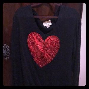 Wildfox heart sweater medium